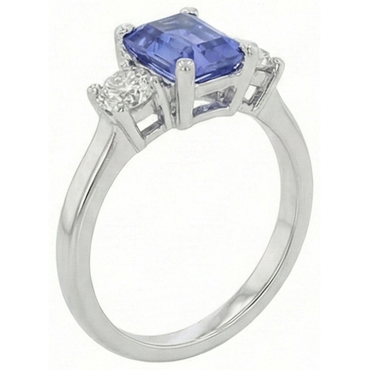 naturel round diamant 2.50carats bague détail rapproché