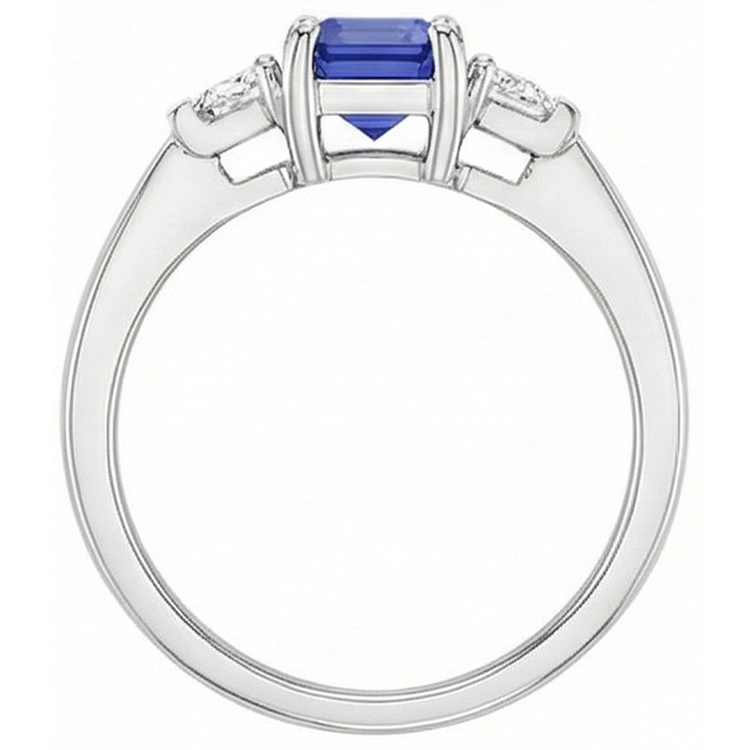 naturel diamant 1.50carats bague vue de profil