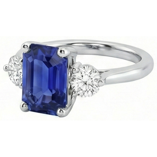 naturel diamant 3carats bague angle de côté