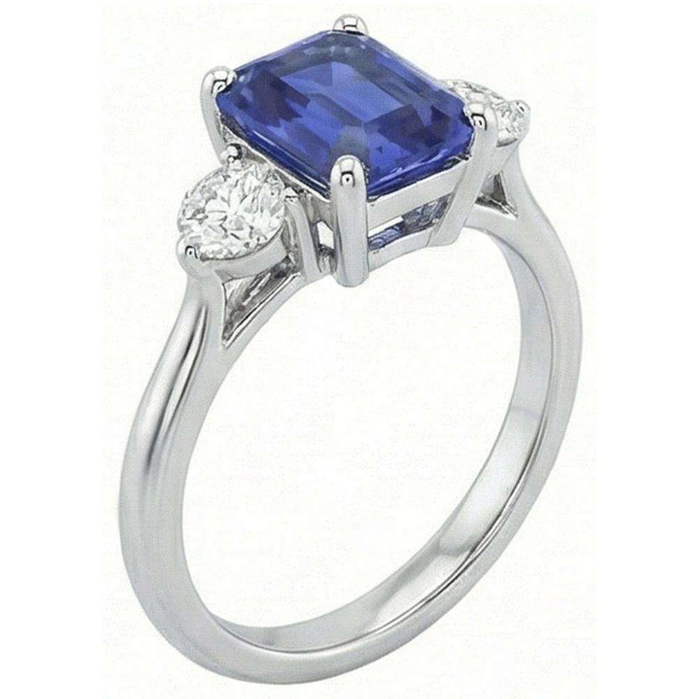naturel diamant 3carats bague détail rapproché
