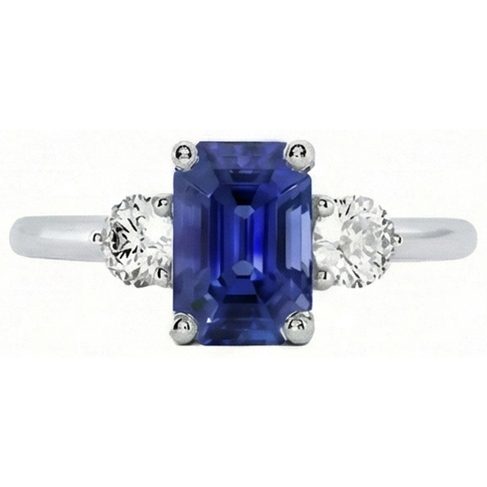 naturel diamant 3carats bague vue de dessus