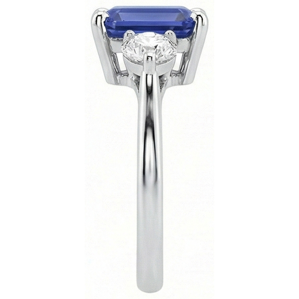 naturel diamant 3carats bague vue de profil