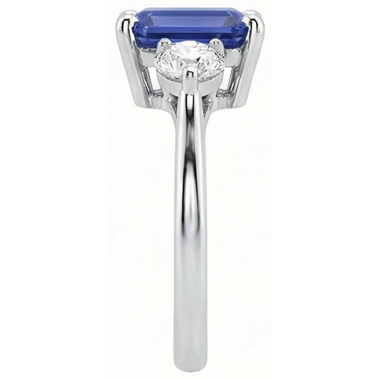 naturel diamant 3carats bague vue de profil