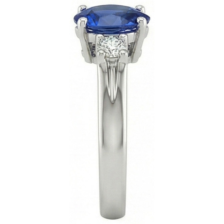 naturel pear diamant 1.70carats bague vue de dessus