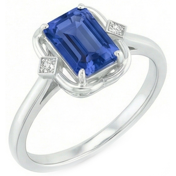 naturel diamant 1.75carats bague détail rapproché