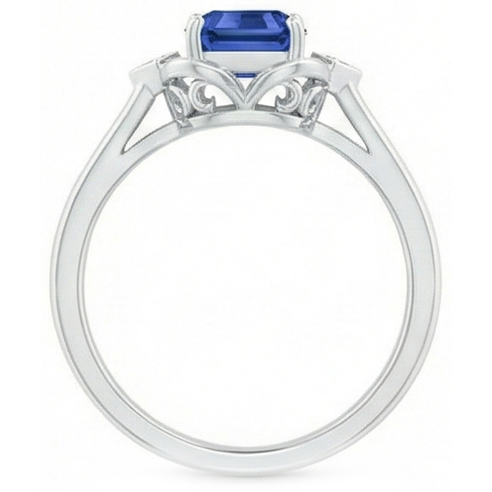 naturel diamant 1.75carats bague vue de profil