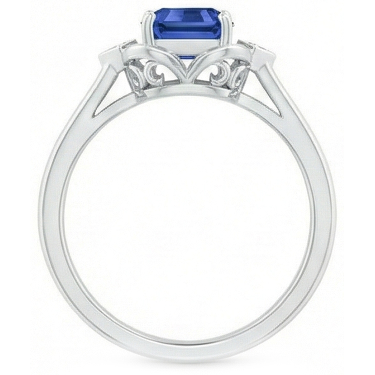 naturel diamant 1.75carats bague vue de profil