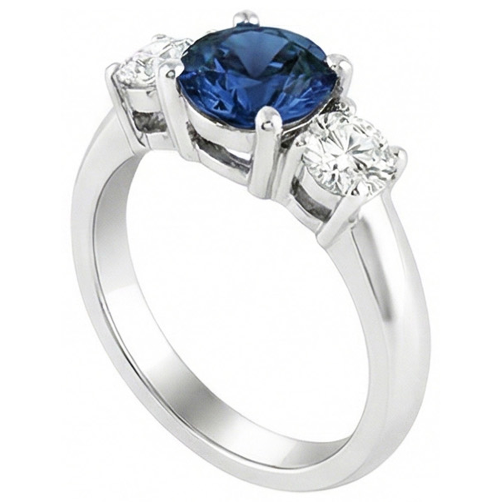 naturel round diamant 4.50carats bague détail rapproché