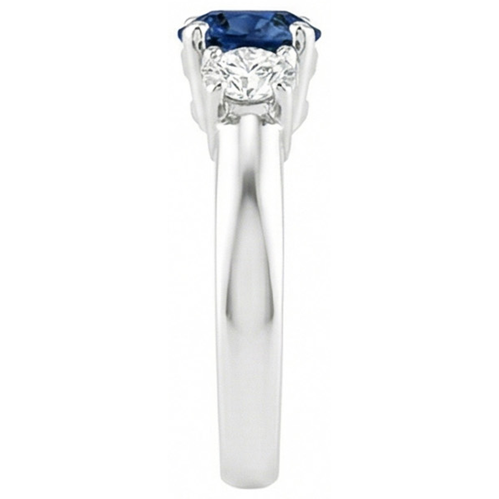naturel round diamant 4.50carats bague vue de dessus