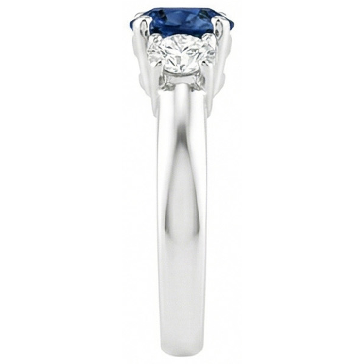 naturel round diamant 4.50carats bague vue de dessus