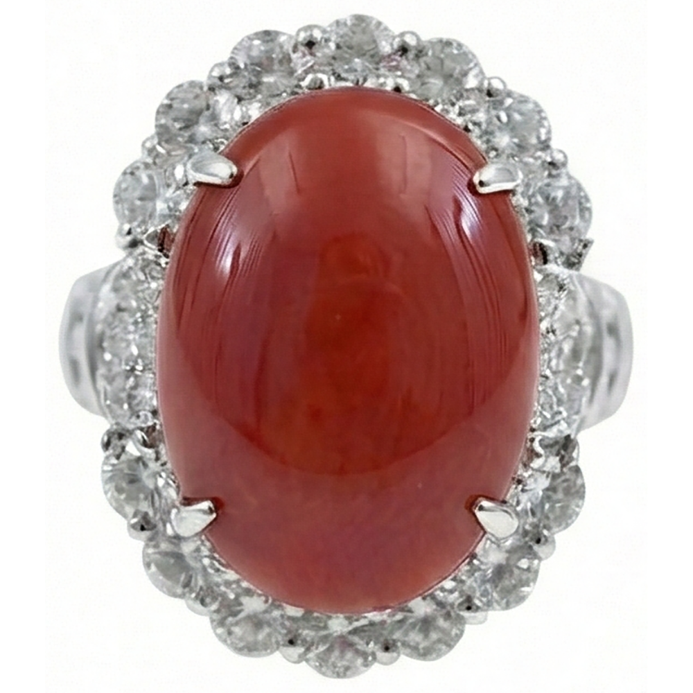 naturel oval diamant 12carats bague angle de côté