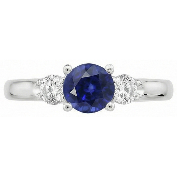 naturel round diamant 1.75carats bague angle de côté