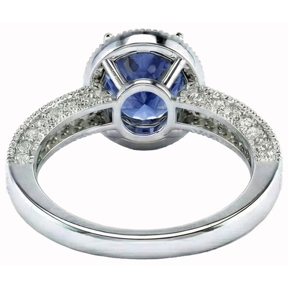naturel round diamant 1.50carats bague sur blanc