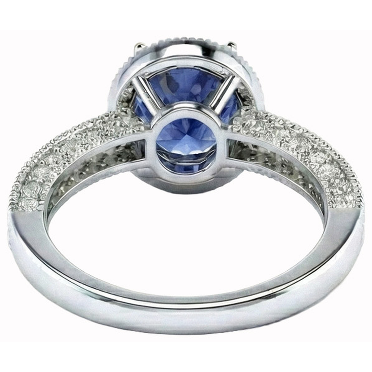 naturel round diamant 1.50carats bague sur blanc