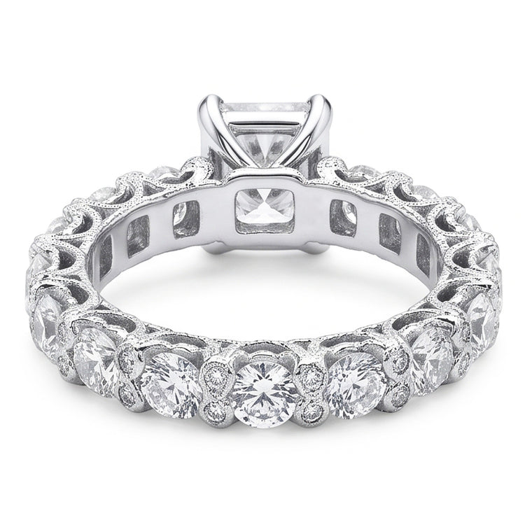 Bague Anniversaire De Mariage à 3,75 Cts De Réel Diamants Naturels Extraits des Mines ( et non cultivés en laboratoire ) Ronds Et Radiants