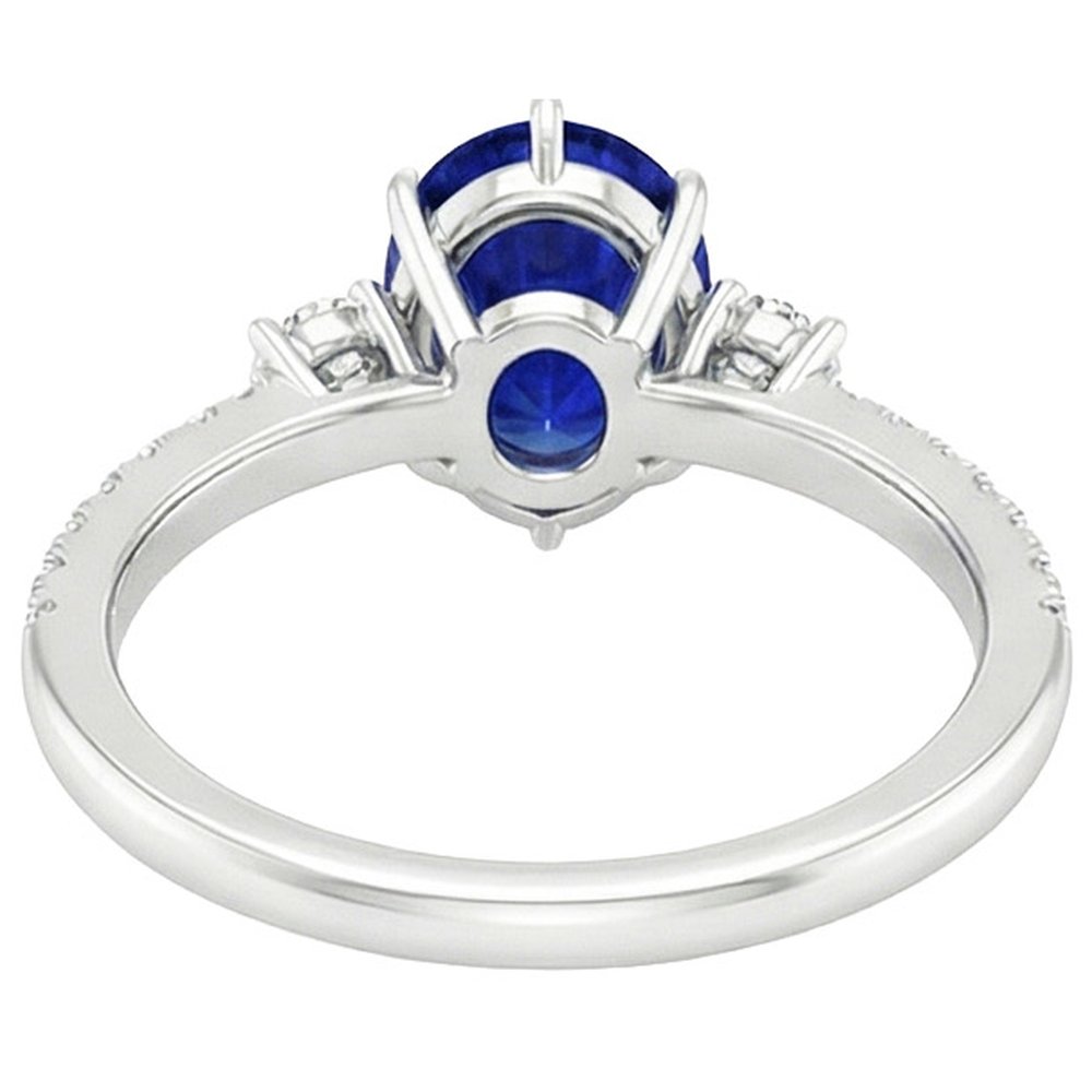 naturel pear diamant 5.50carats bague angle de côté