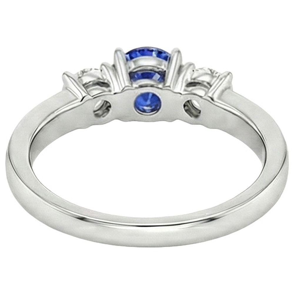 naturel round diamant 2carats bague vue de profil