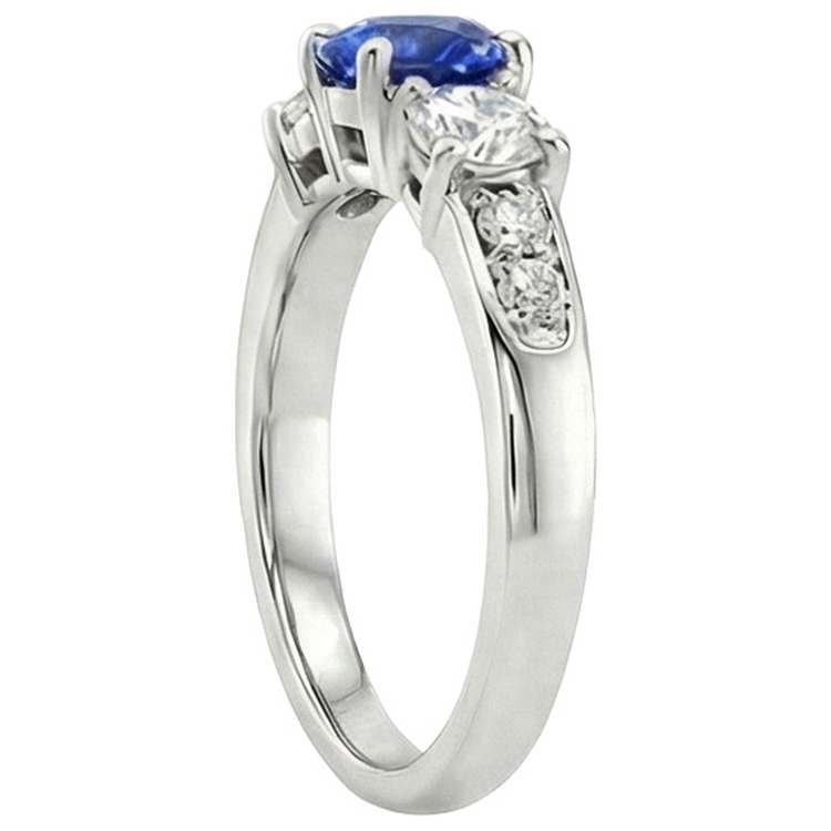 naturel round diamant 2carats bague détail rapproché