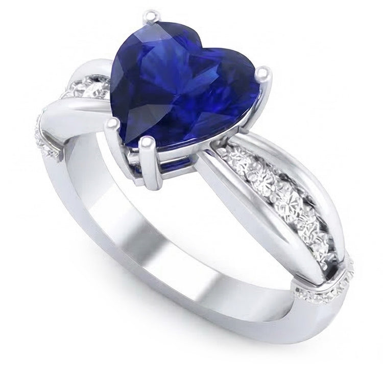 naturel round diamant 3.50carats bague angle de côté