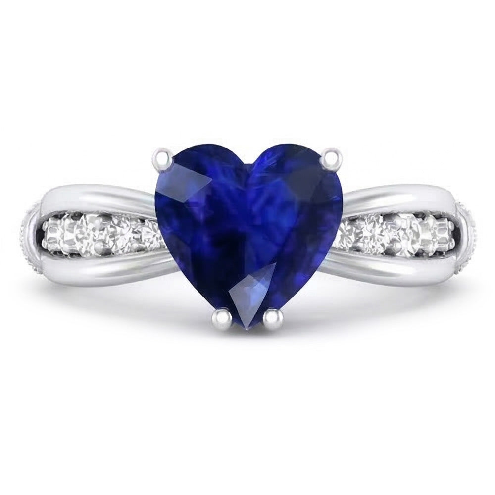 naturel round diamant 3.50carats bague détail rapproché
