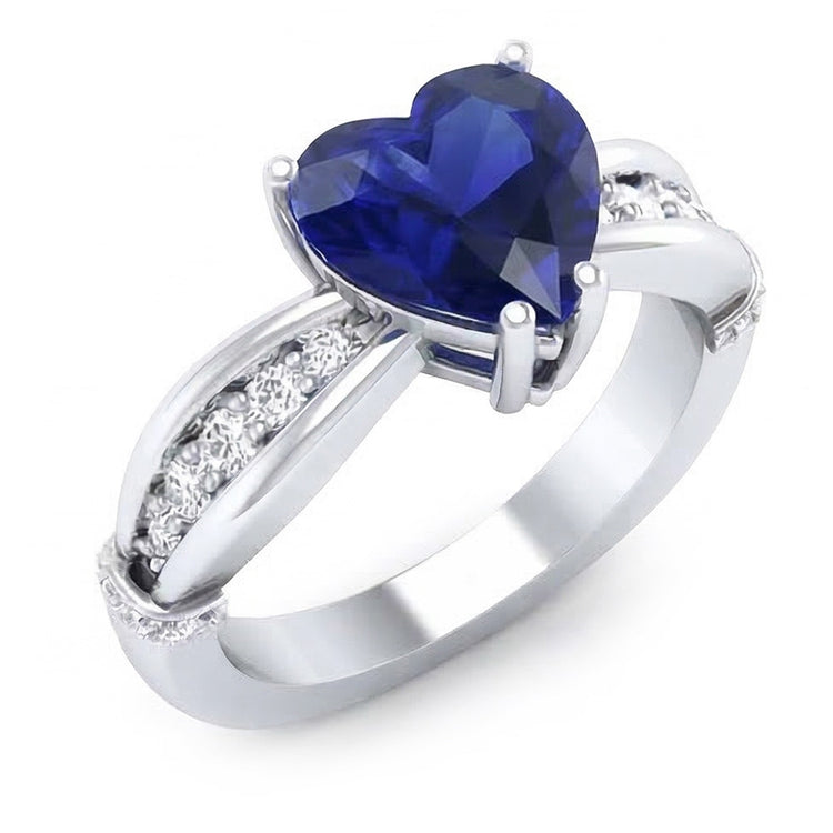 naturel round diamant 3.50carats bague vue de dessus