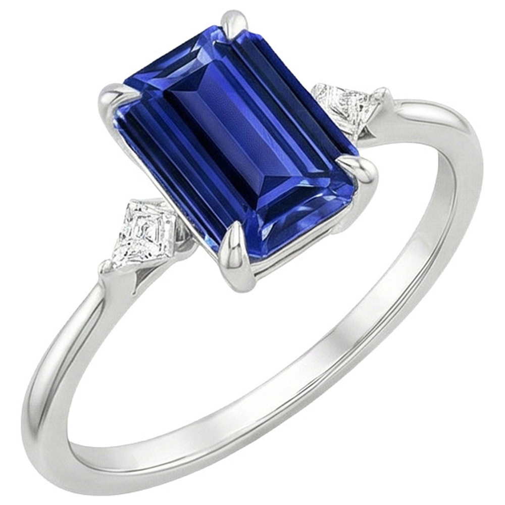 naturel diamant 3.25carats bague angle de côté