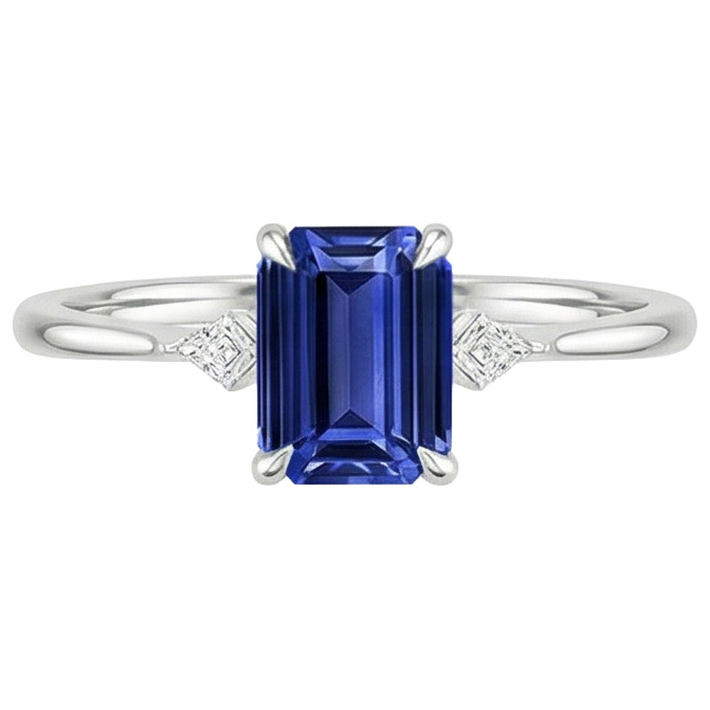 naturel diamant 3.25carats bague vue de profil