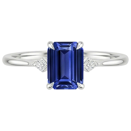 naturel diamant 3.25carats bague vue de profil
