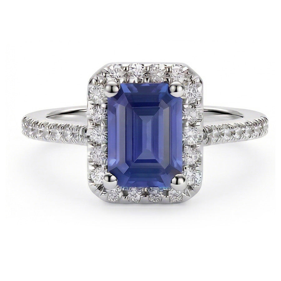 naturel diamant 3.50carats bague angle de côté