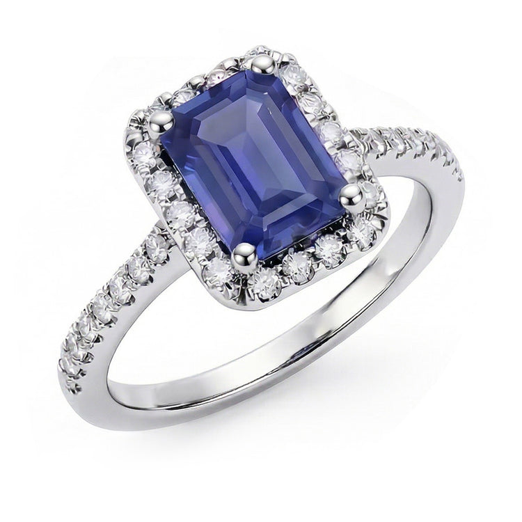 naturel diamant 3.50carats bague vue de face