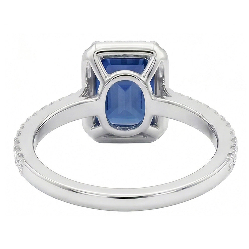 naturel diamant 3carats bague vue de profil