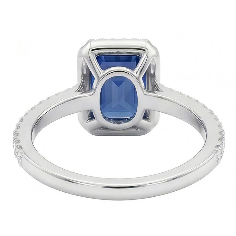 naturel diamant 3carats bague vue de profil