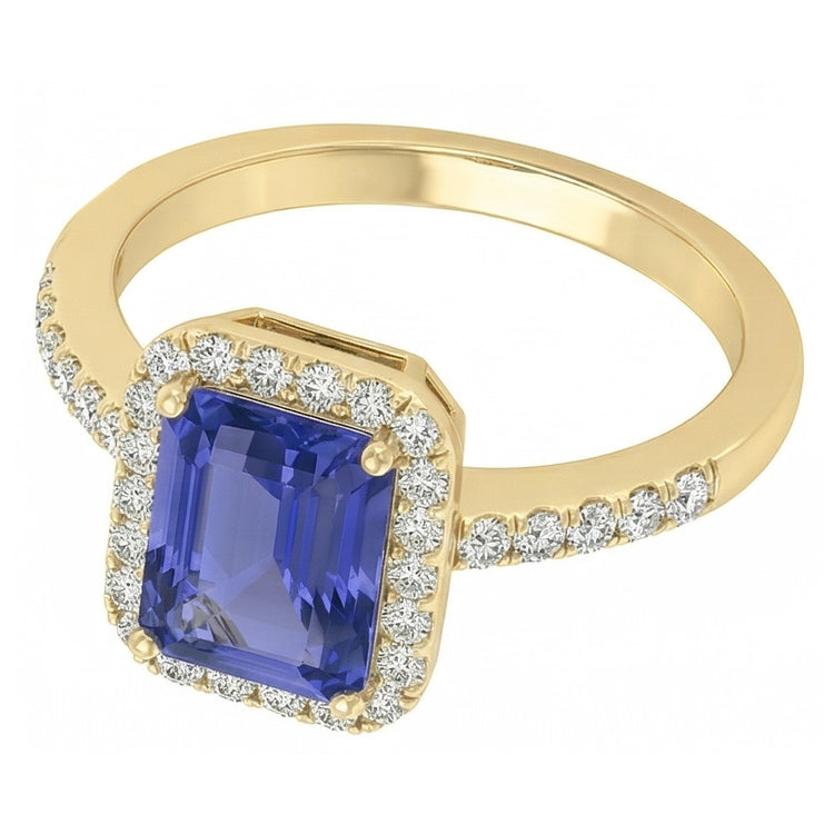 naturel radiant diamant 4carats bague détail rapproché