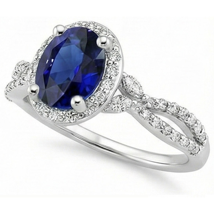 naturel marquise diamant 5carats bague vue de dessus