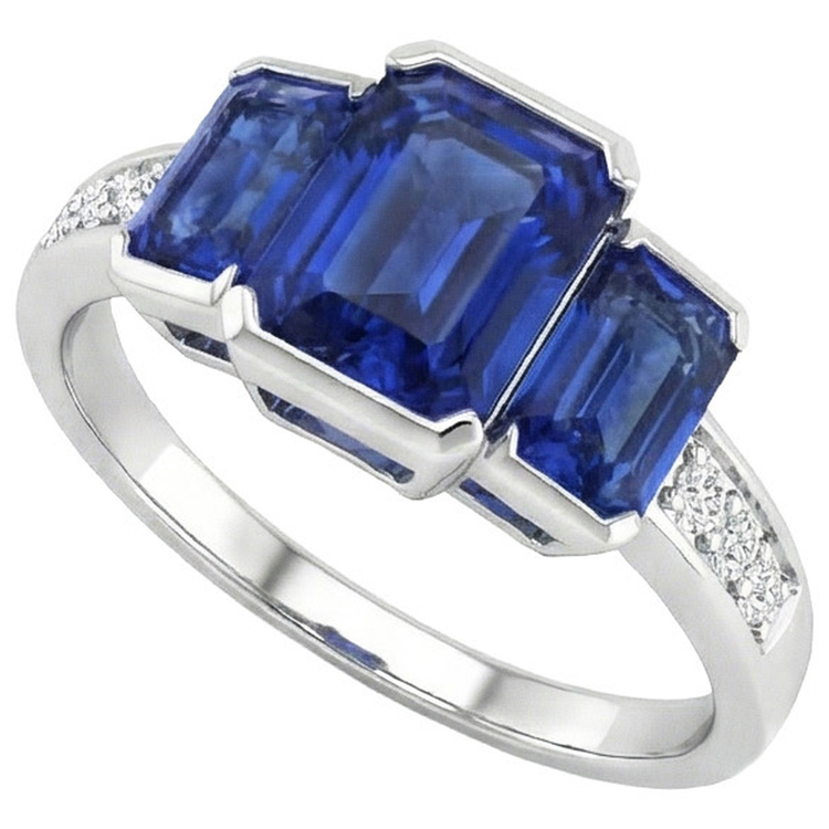 naturel round diamant 6.51carats bague vue de face