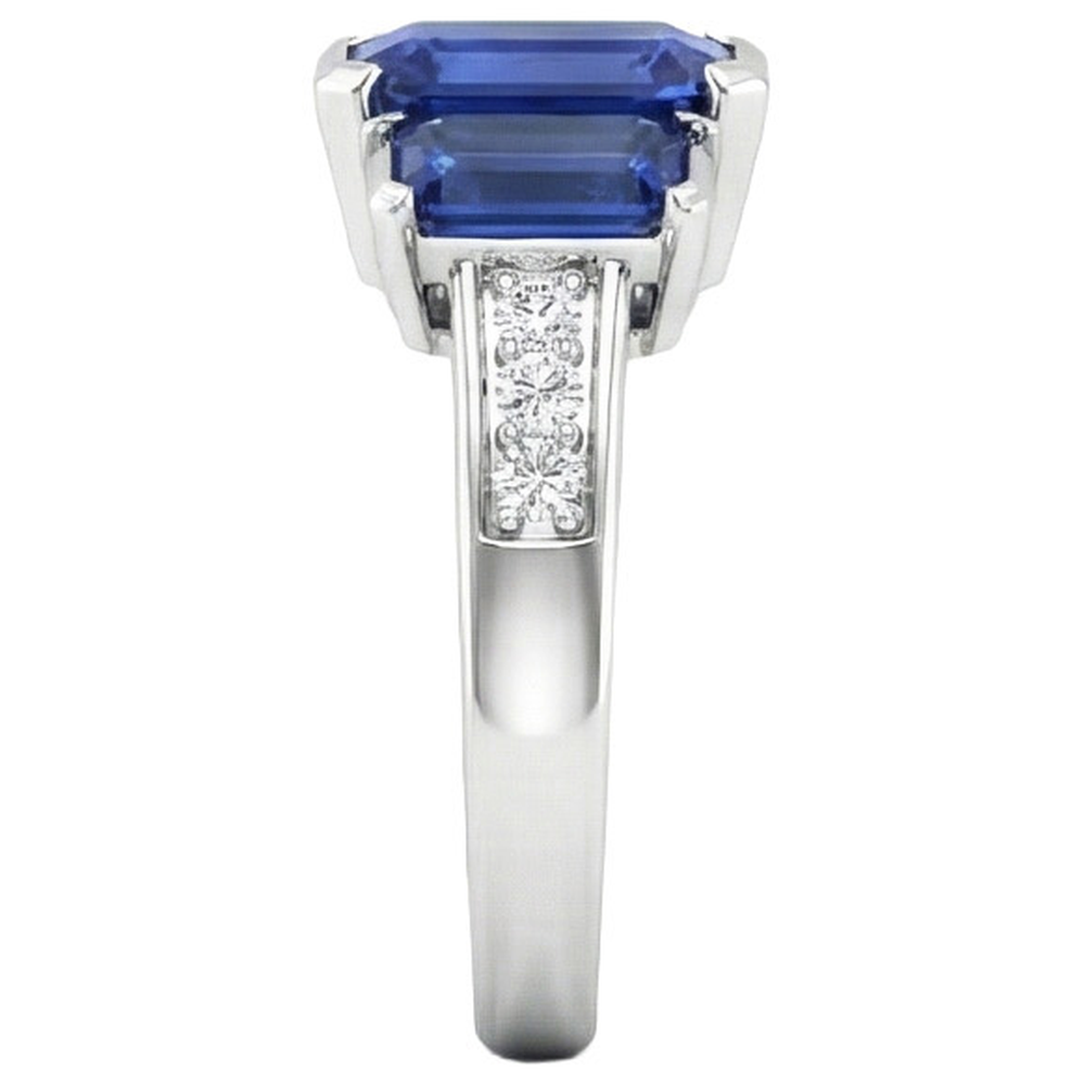 naturel round diamant 6.51carats bague vue de dessus