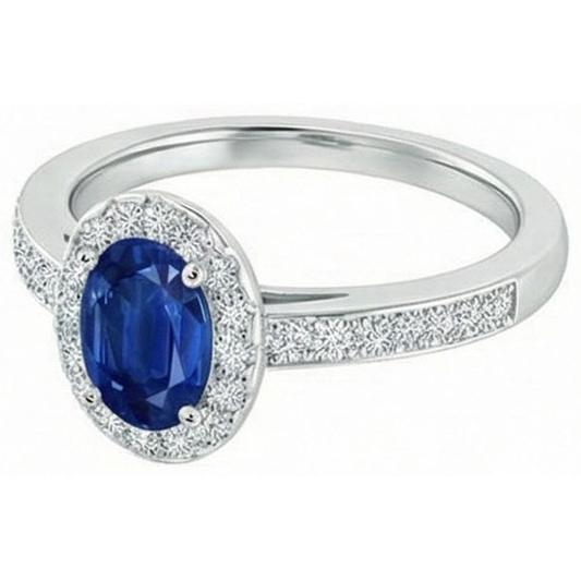 naturel oval diamant 2.11carats bague détail rapproché