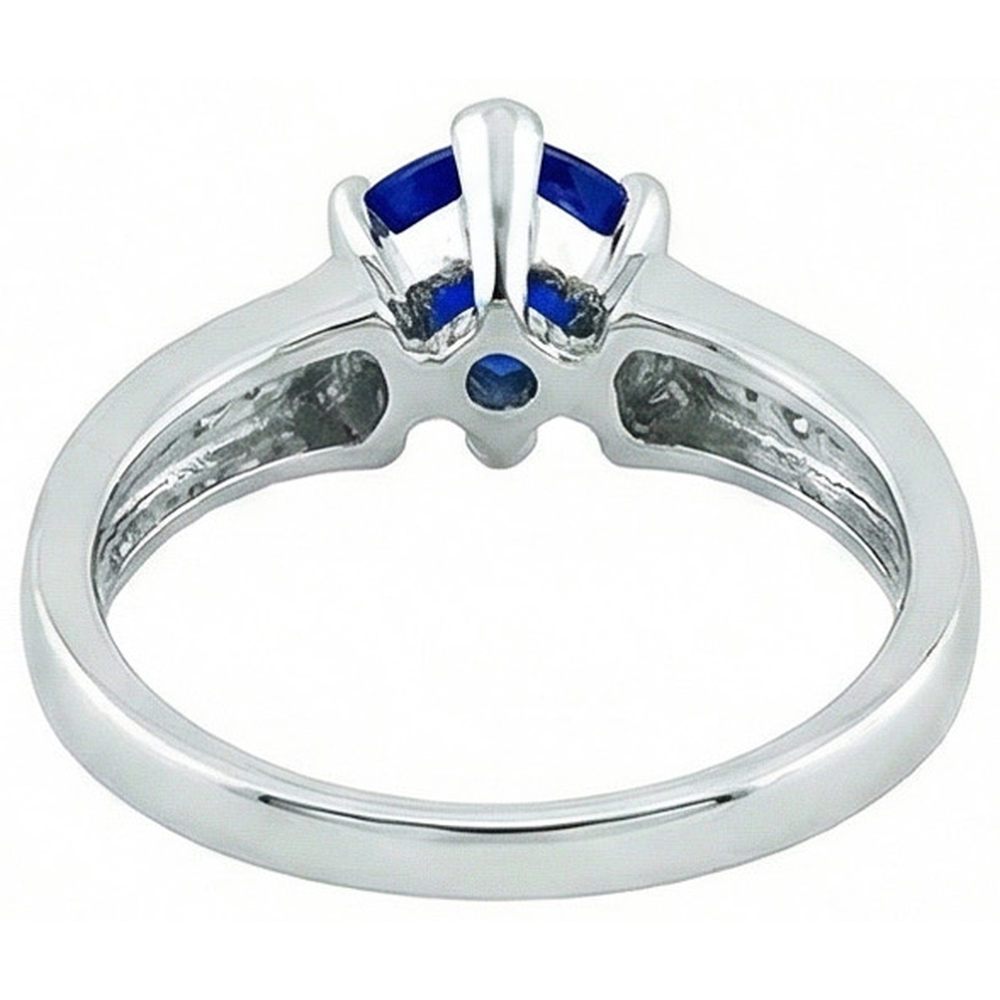 naturel round diamant 1.21carats bague vue de profil