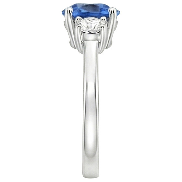 naturel round diamant 1.75carats bague vue de profil