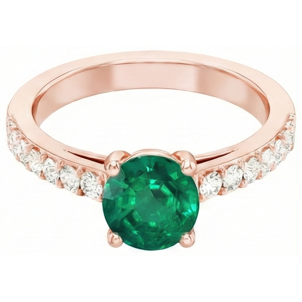 naturel diamant 2.50carats bague vue de profil