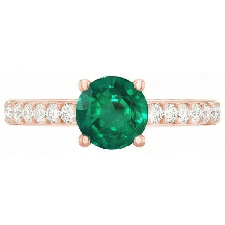 naturel diamant 2.50carats bague sur blanc