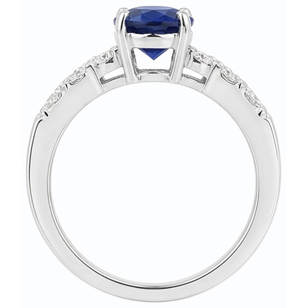 naturel pear diamant 2.50carats bague détail rapproché