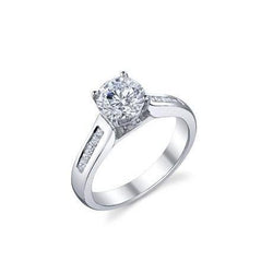 Bague Anniversaire Princesse Scintillante 2.50 Carats Et Naturel Diamants Ronds