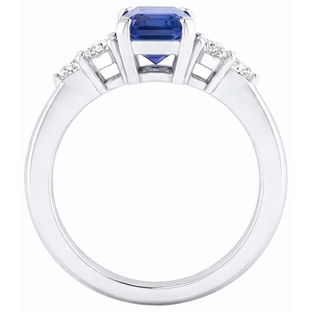 naturel round diamant 1.75carats bague vue de dessus