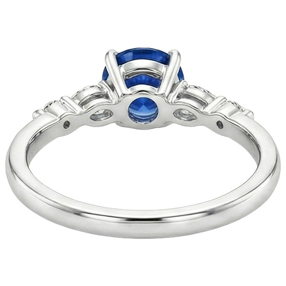naturel marquise diamant 2carats bague sur blanc