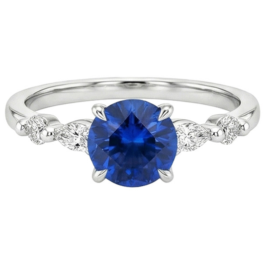 naturel marquise diamant 2carats bague détail rapproché