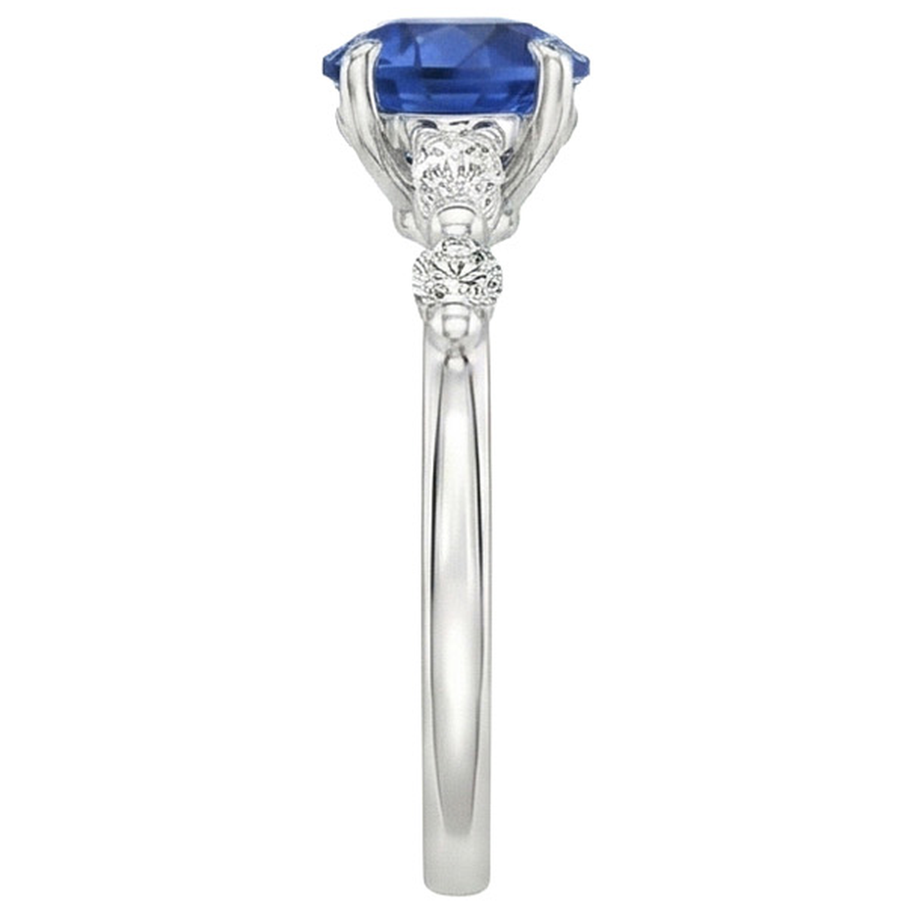 naturel marquise diamant 2carats bague vue de profil