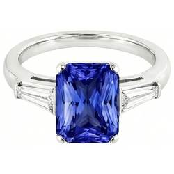 Bague Saphir Naturel 3.50 Carats