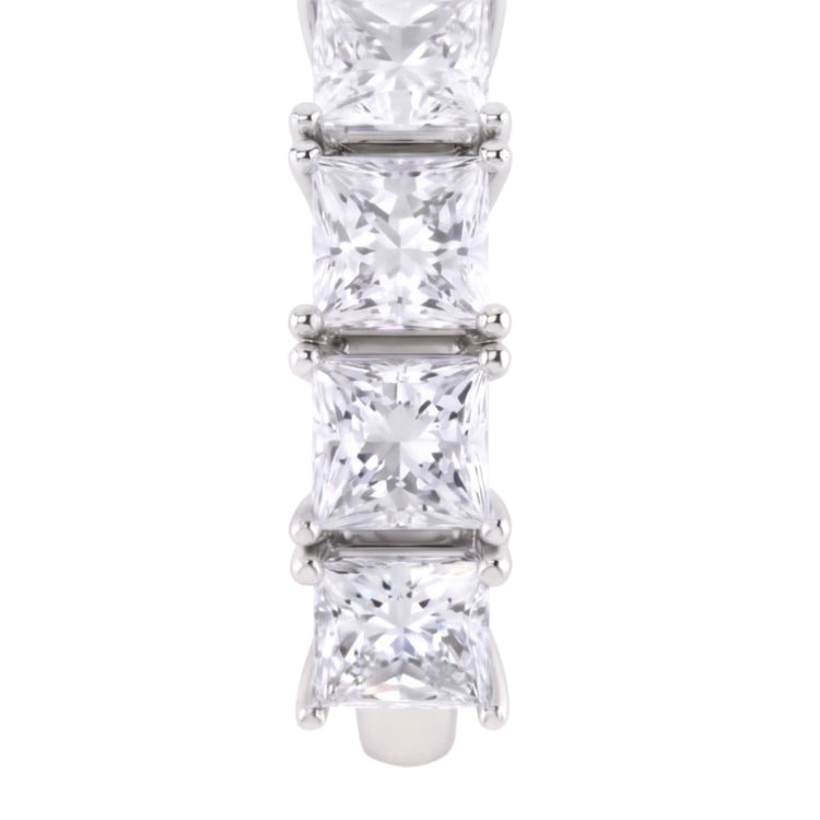 Bague Anniversaire à 3 Carats De Véritable Diamants Princesses