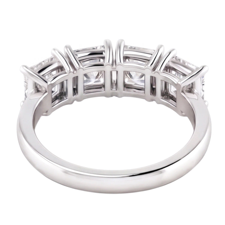 Bague Anniversaire à 3 Carats De Véritable Diamants Princesses